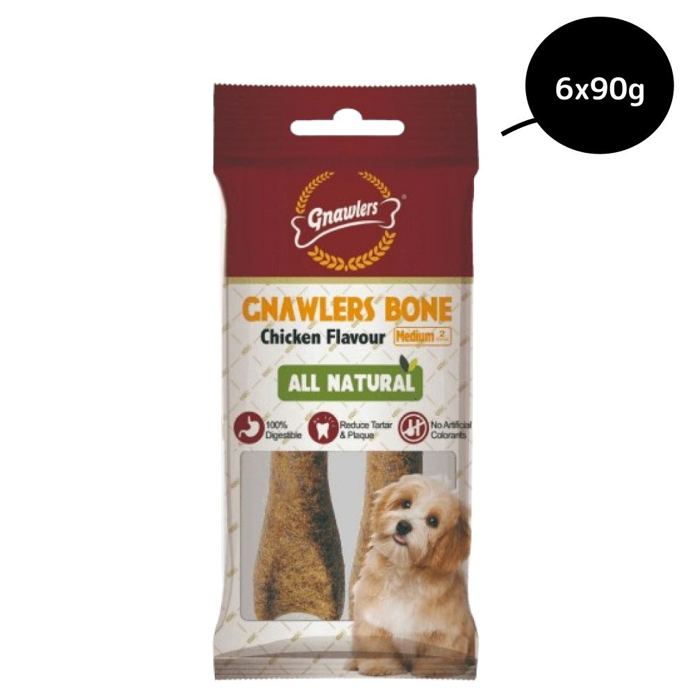 Gnawlers Chicken Bone Dog Treats (4.5 inch)