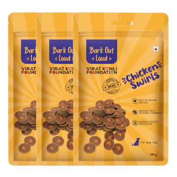 Bark Out Loud by Vivaldis Chicken Swirls Dog Treats