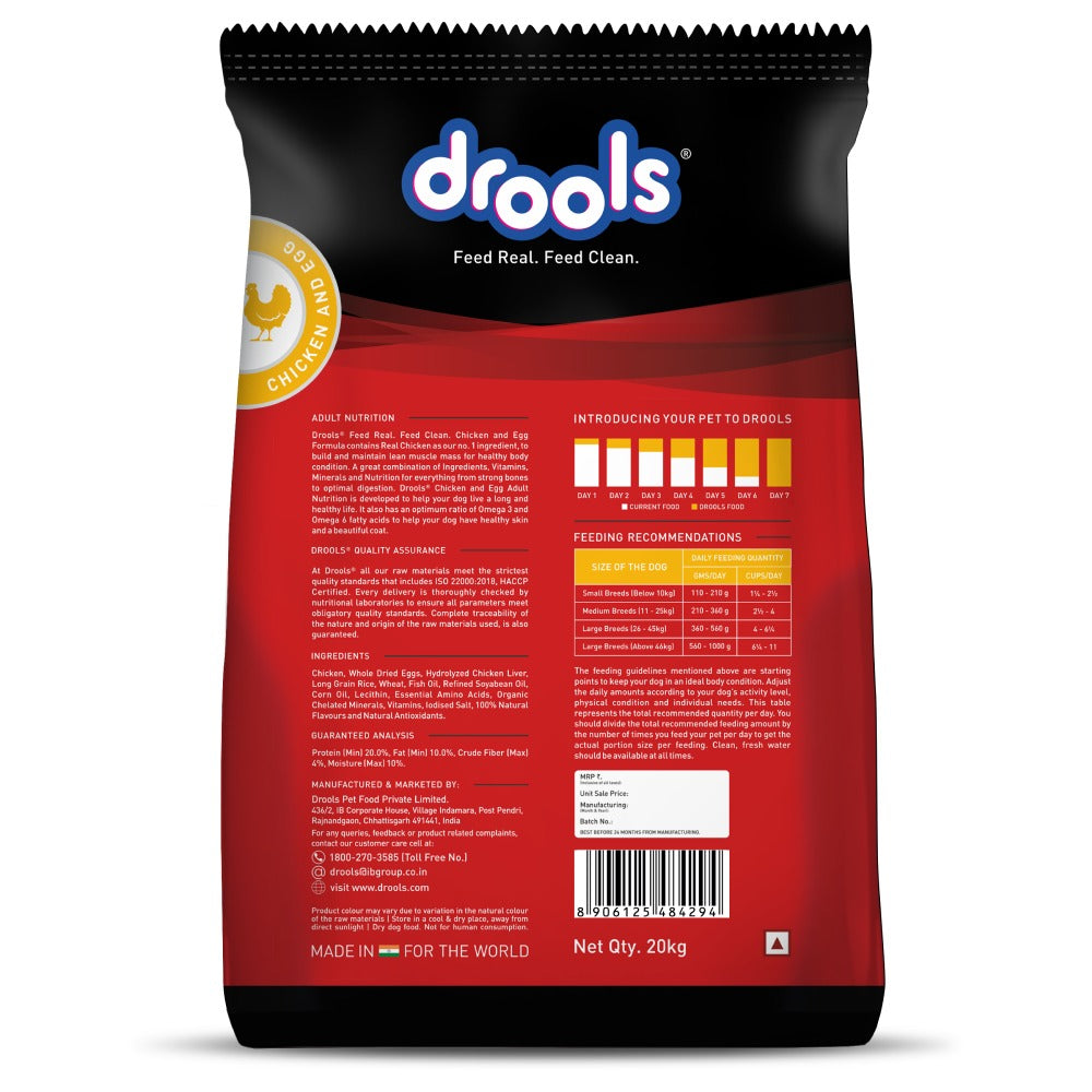 Drools Chicken and Egg Adult Dog Dry Food