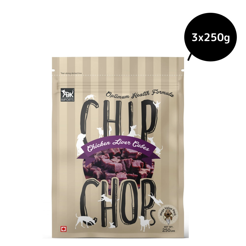 Chip Chops Chicken Liver Cubes Dog Treats