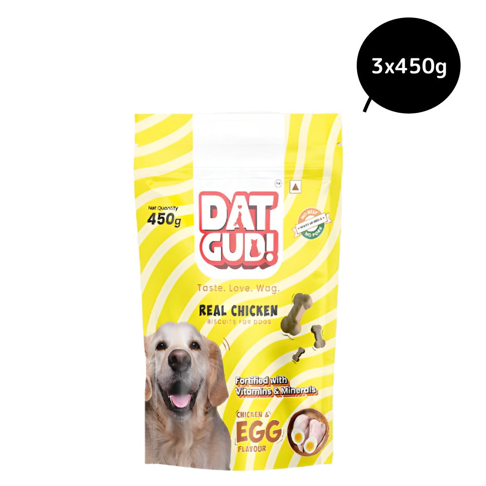 DatGud Chicken and Egg Flavoured Biscuits Dog Treats