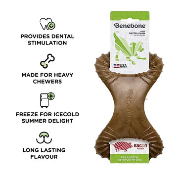 Himalaya Chicken Healthy Adult Treats and Benebone Bacon Flavored Dental Chew Toy for Dogs Combo