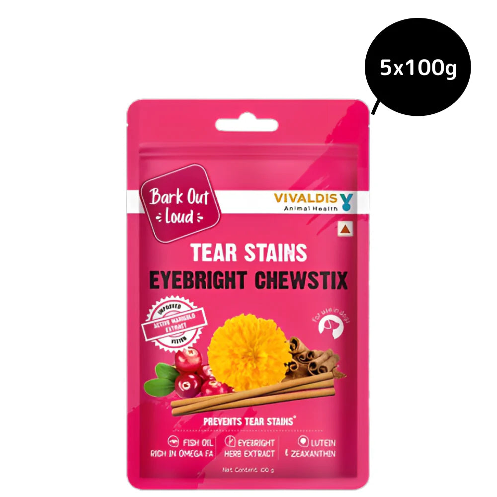 Bark Out Loud Tear Stains Eyebright Chew Stix Dog Treats