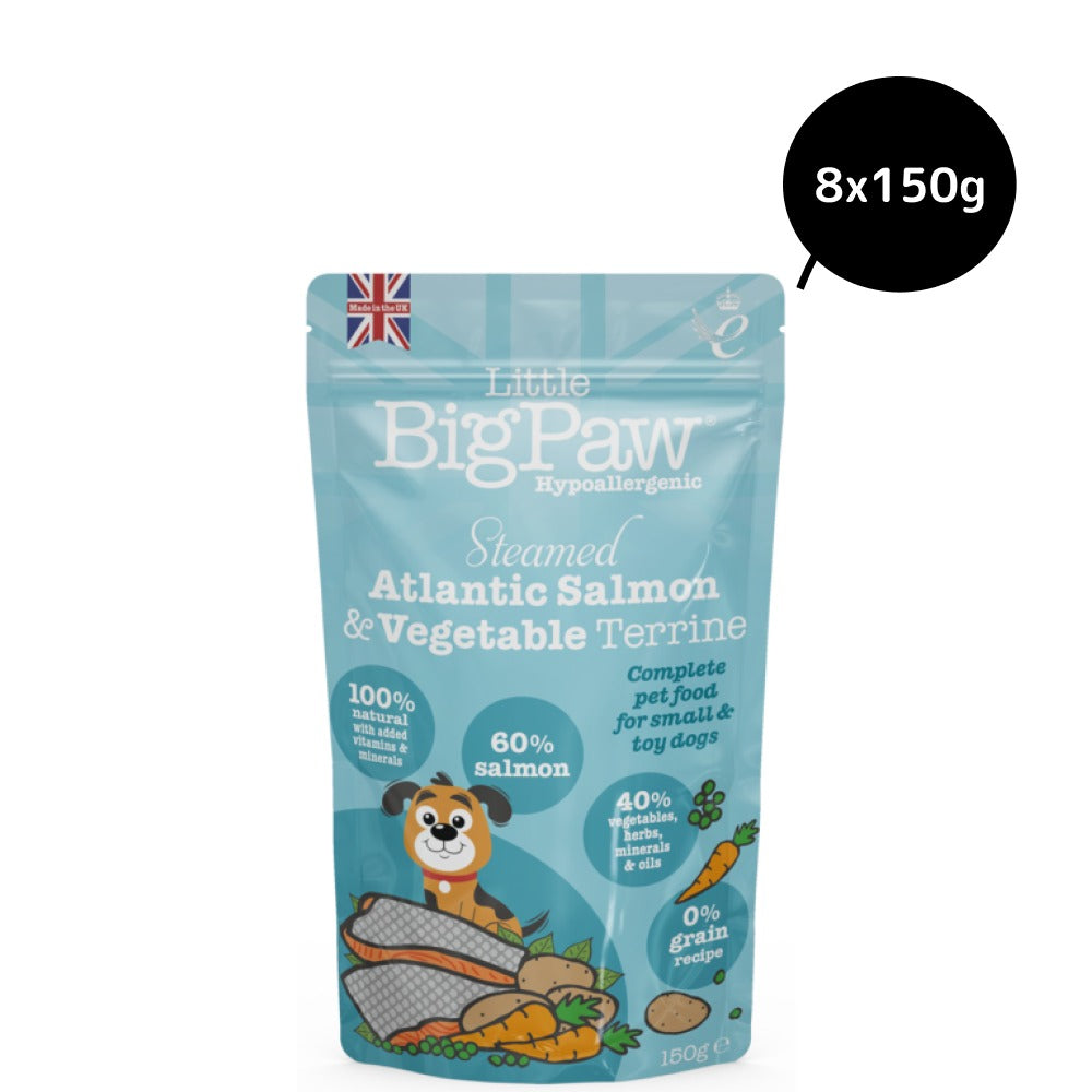 Little Big Paw Atlantic Salmon & Vegetables Terrine Dog Wet Food