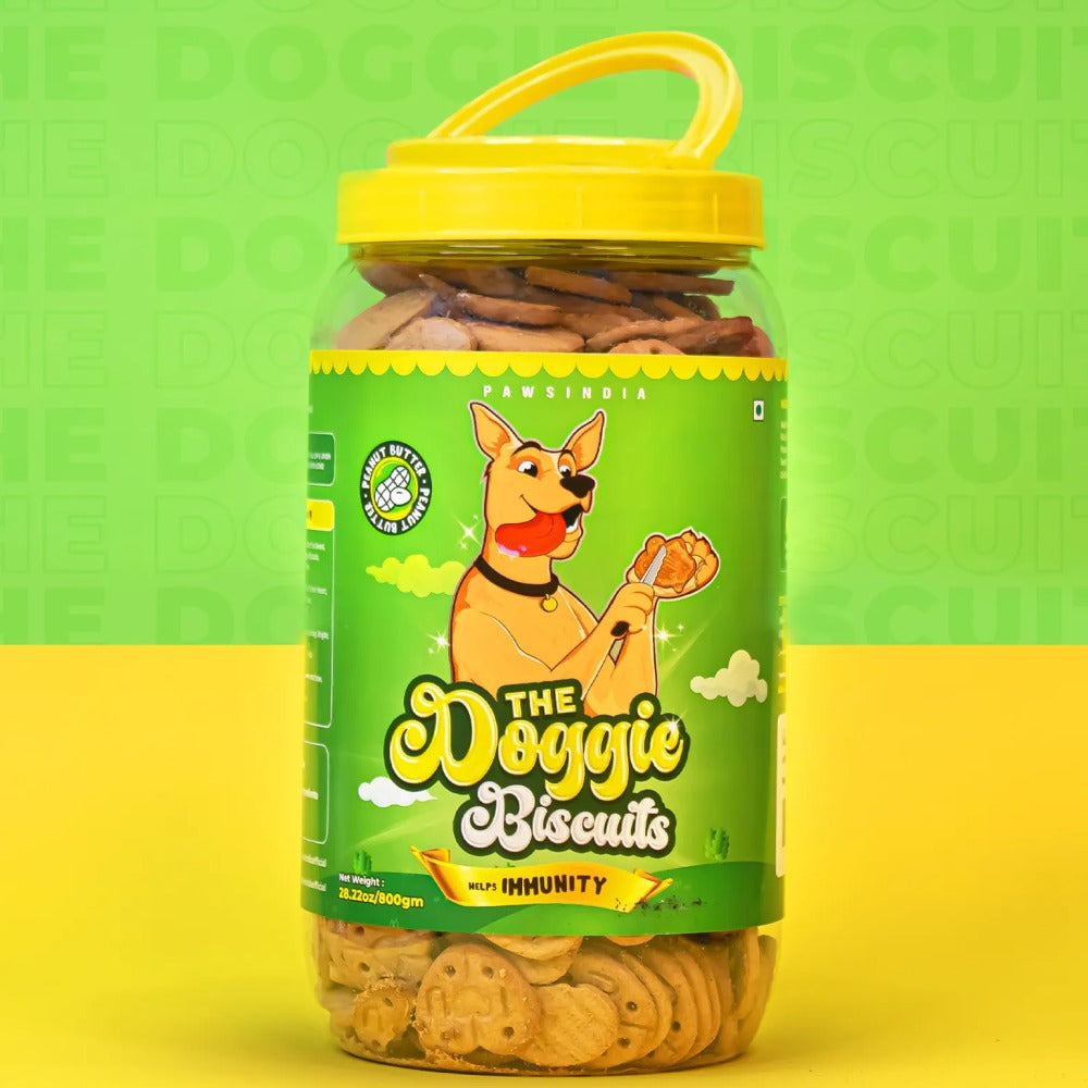 Pawsindia The Doggie Peanut Butter Helps Immunity Dog Biscuits