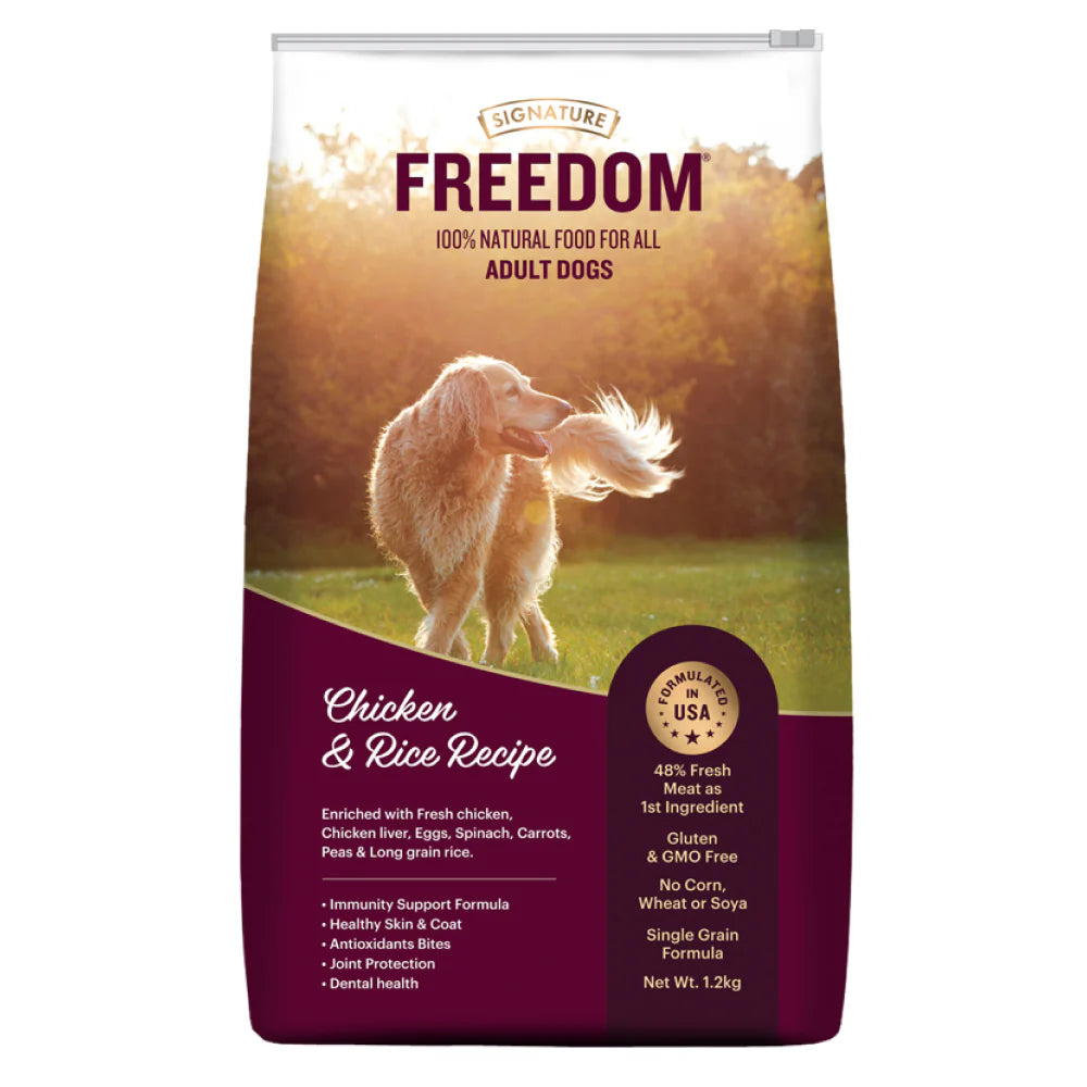 Signature Freedom Chicken and Rice Recipe Adult Dog Dry Food