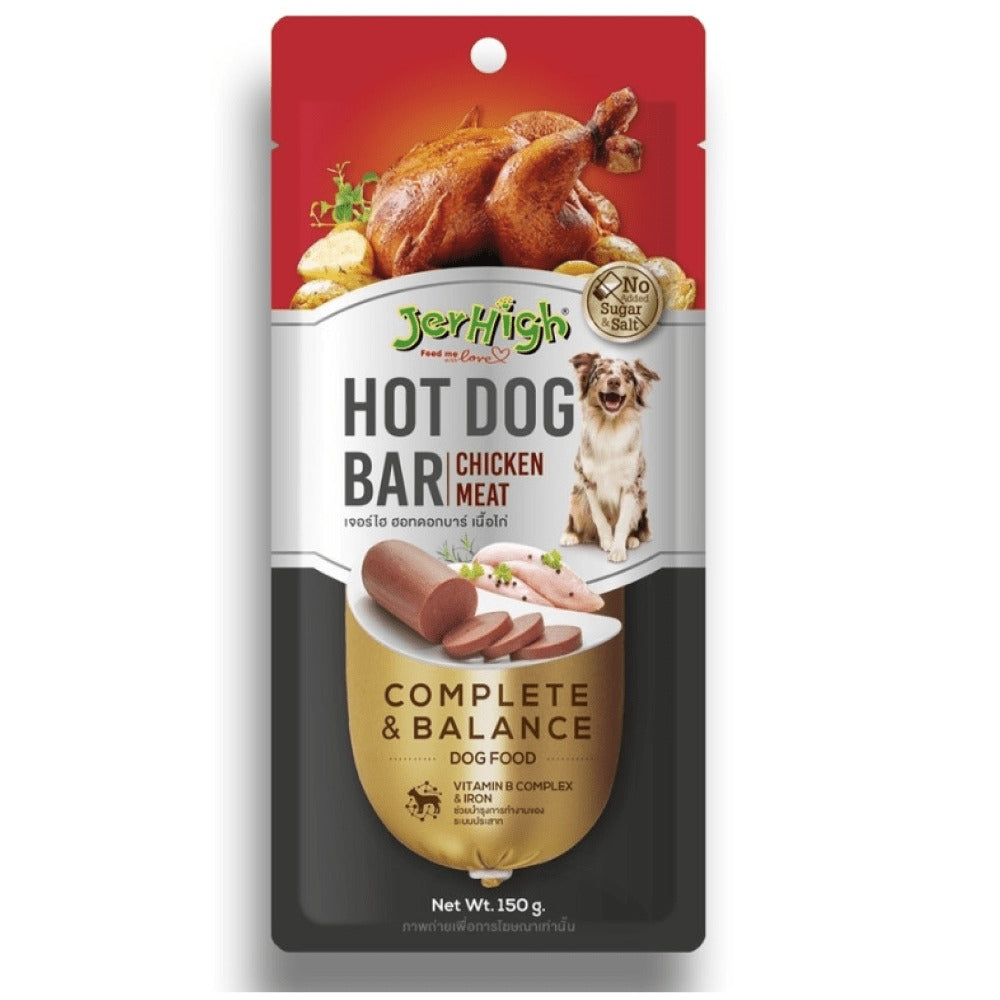 JerHigh Chicken Hot Dog Bar Dog Treats