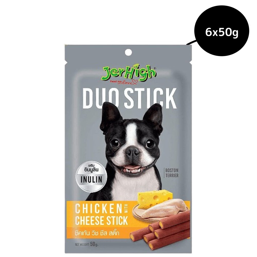 JerHigh Chicken And Cheese Duo Stick Dog Treat