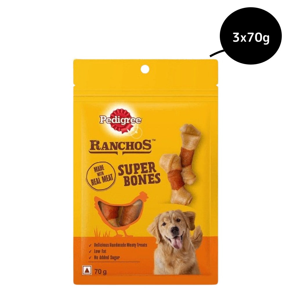 Pedigree Ranchos Super Bones Chicken & Milk Dog Treats