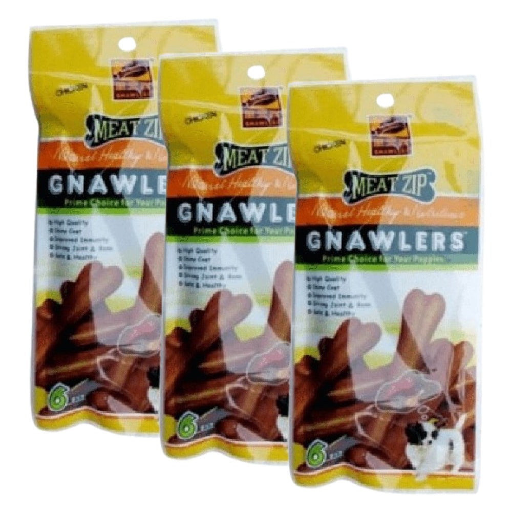 Gnawlers Meat Zip Dog Treat