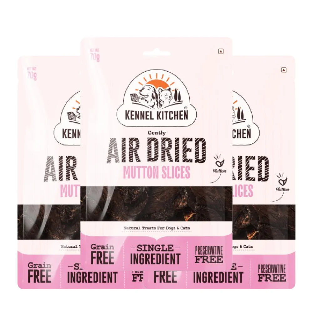 Kennel Kitchen Air Dried Mutton Jerky Dog and Cat Treats