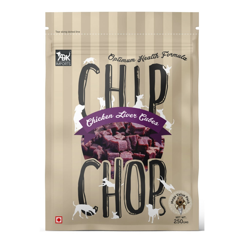 Chip Chops Chicken & Codfish Sandwich and Chicken Liver Cubes Dog Treats Combo