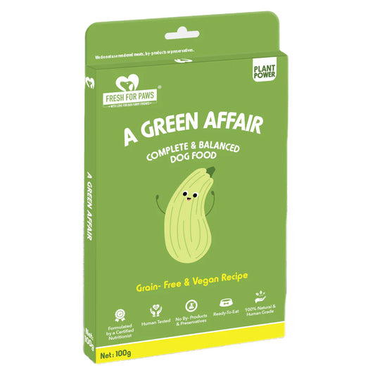 Fresh For Paws A Green Affair Grain Free & Vegan Dog Wet Food (100g)