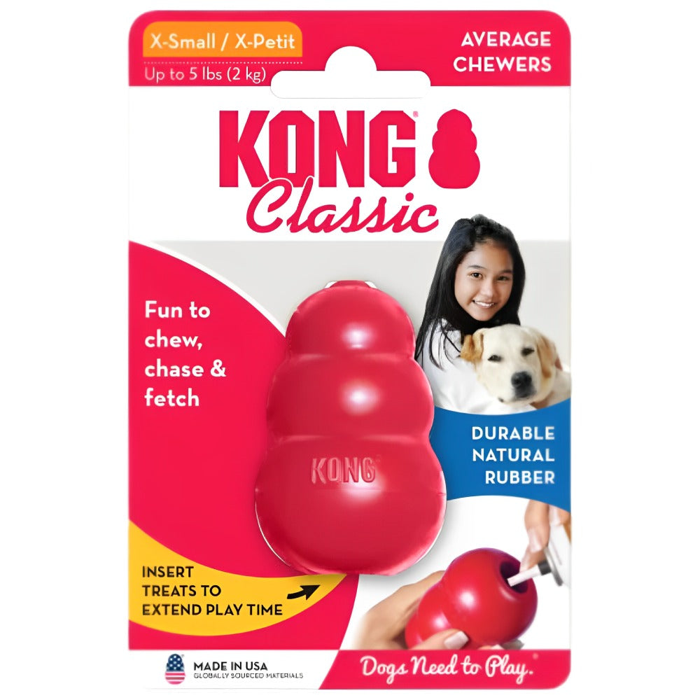 Chip Chops Roast Chicken Strips & Kong Classic Red Toy Combo for Dogs