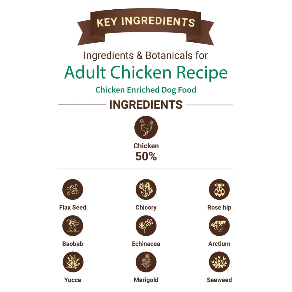 Bruno's Wild Essentials Chicken Recipe Adult Dog Dry Food