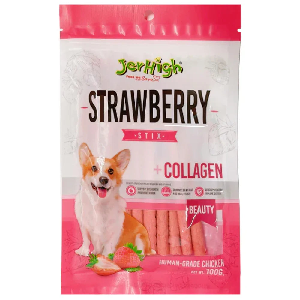 JerHigh Chicken Strawberry Dog Treats