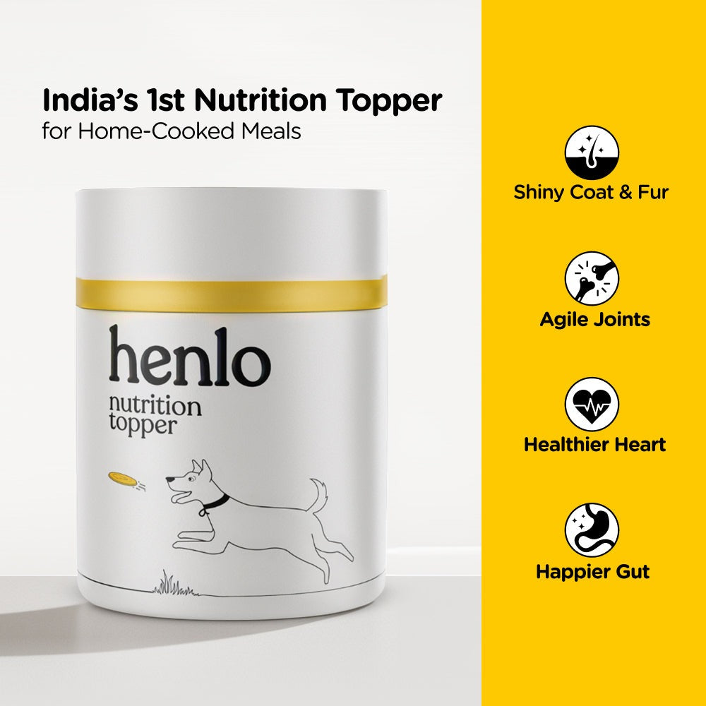 Henlo Everyday Topper for Home Cooked Food and Chicken Jerky Treats for Dogs Combo