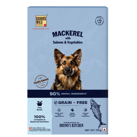 Bruno's Wild Essentials Mackerel with Salmon & Vegetables Dog Wet Food