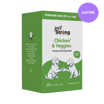 PetStrong Chicken and Veggies in Gravy Wet Food for Dogs