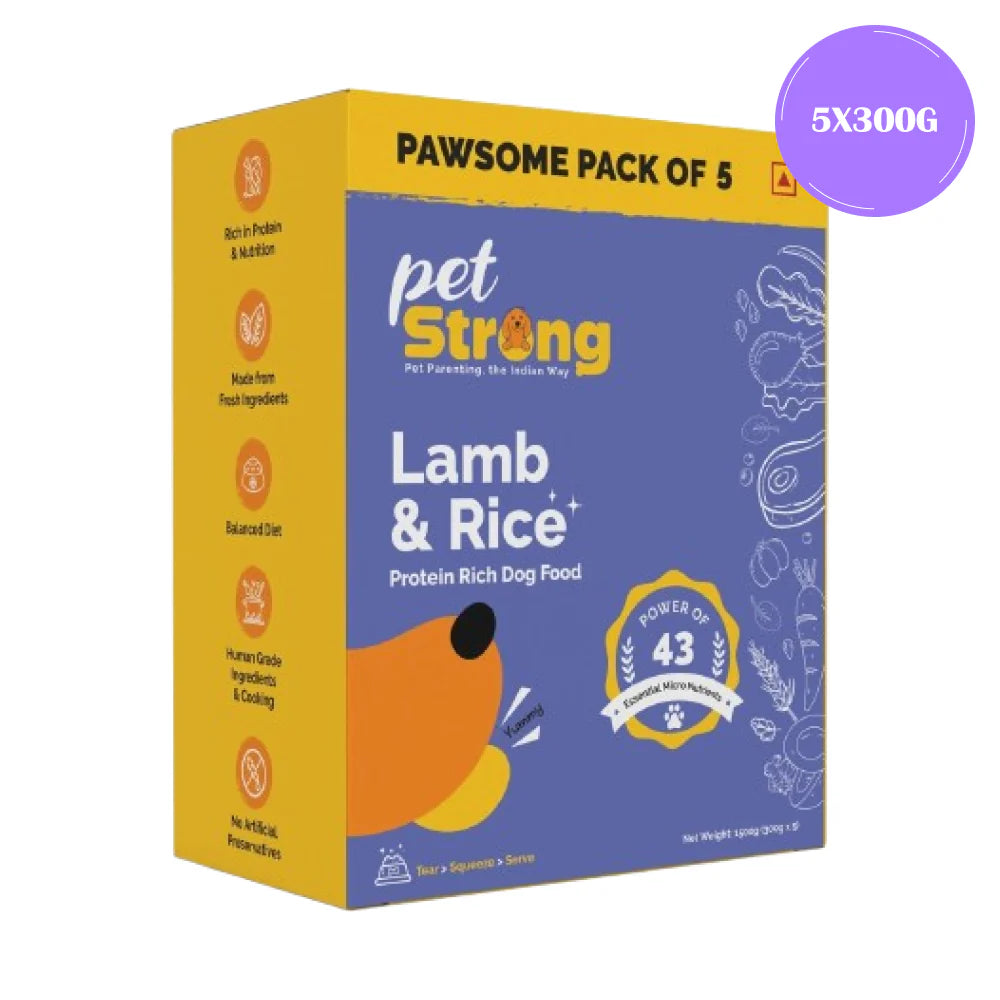 PetStrong Lamb and Blueberry Grain Free Fresh Food for Dogs