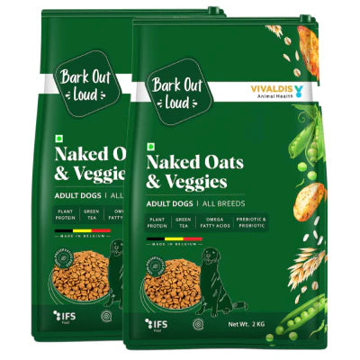 Bark Out Loud Naked Oats & Veggies, Veg Adult Dog Dry Food