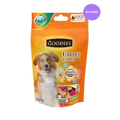 Goodies Energy Treats Mixed Flavour Bone Shaped Dog Treats