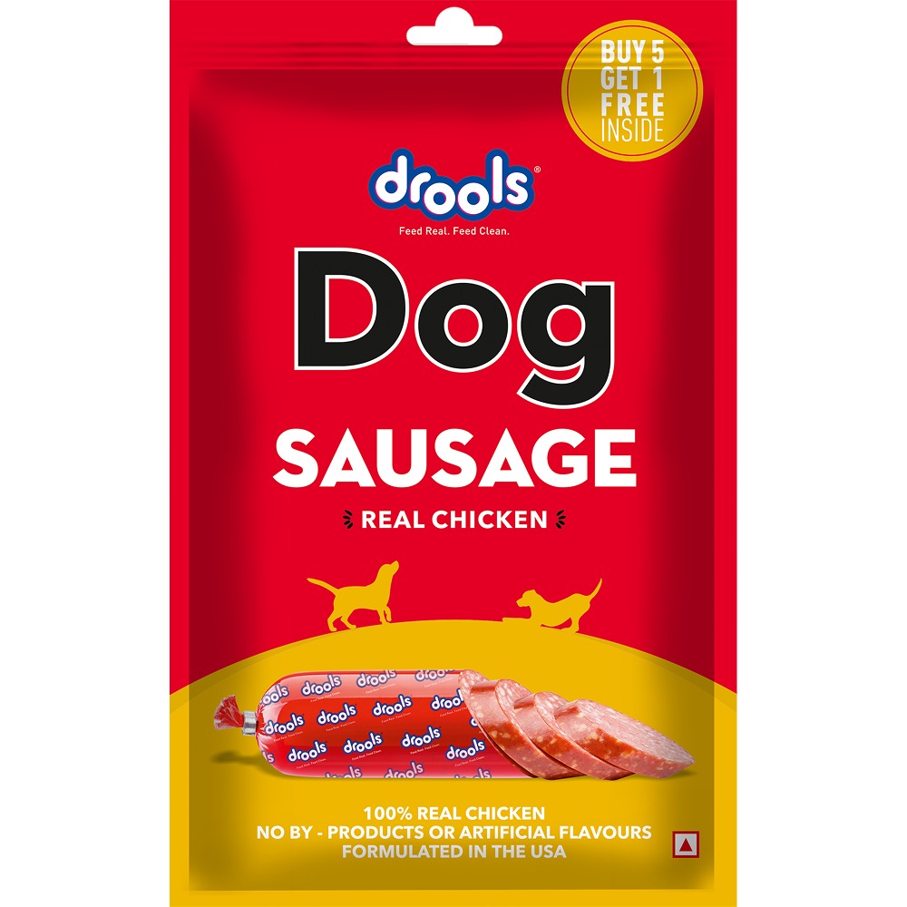 Drools 100% Real Chicken Sausage Treat for Dogs