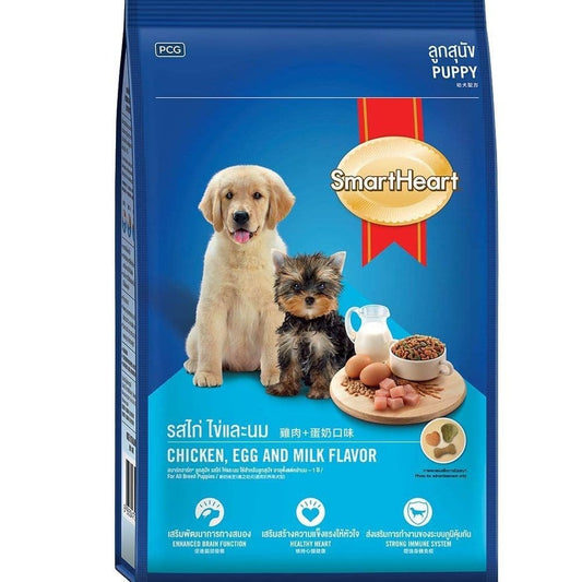 SmartHeart Chicken with Egg & Milk Puppy Dog Dry Food