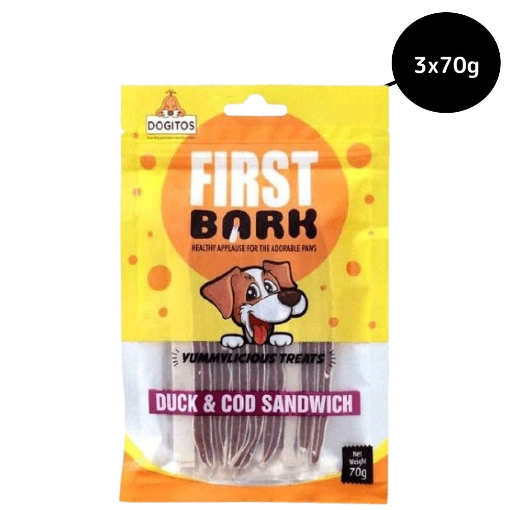 First Bark Duck and Cod Sandwich Dog Treats