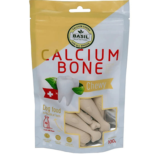 Basil Calcium Chew Bones Dog Treats