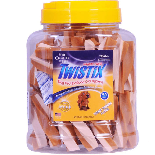 NPIC Twistix Yogurt & Banana Canister Dog Treats