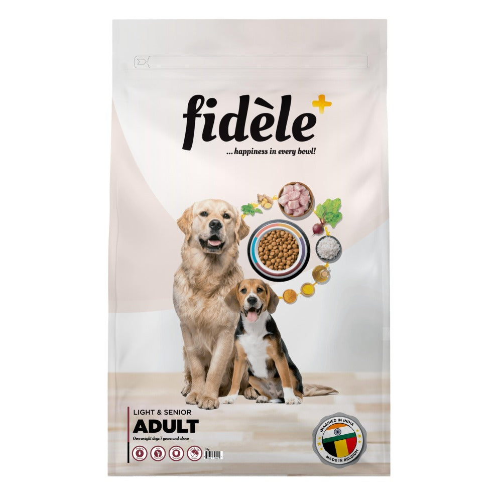 Fidele Plus Adult Light & Senior Dog Dry Food