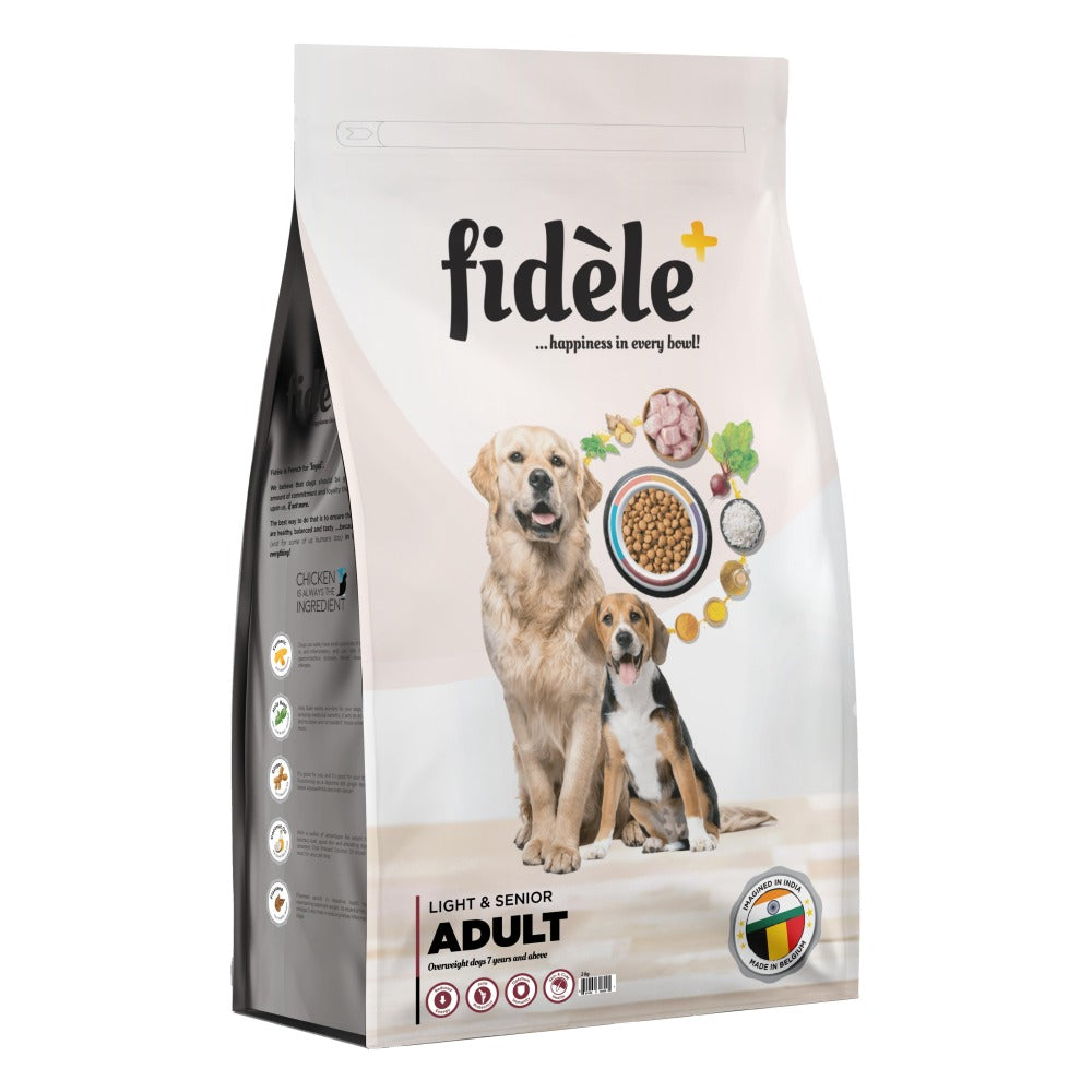 Fidele Plus Adult Light & Senior Dog Dry Food