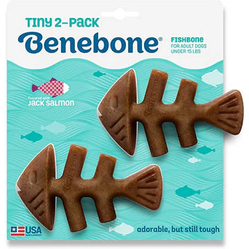 Benebone Jack Salmon Flavoured Fish Bone Chew Toys for Dogs