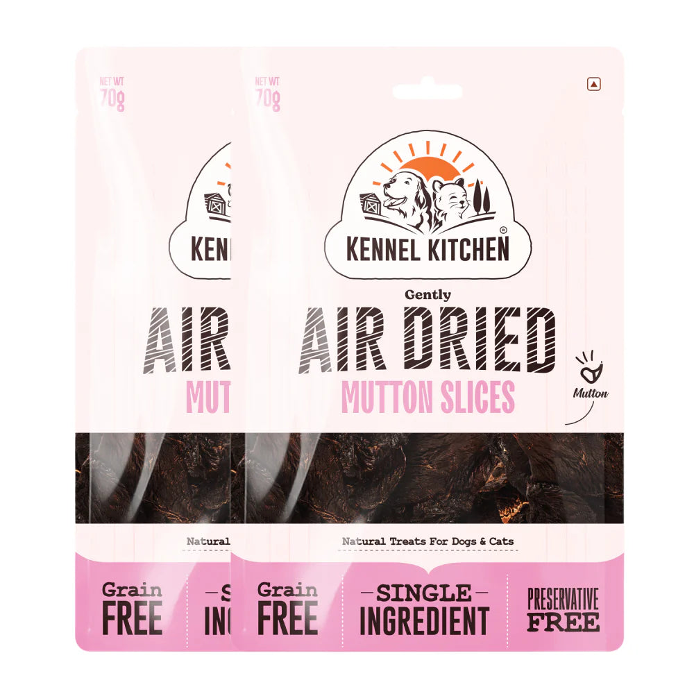 Kennel Kitchen Air Dried Mutton Jerky Dog and Cat Treats