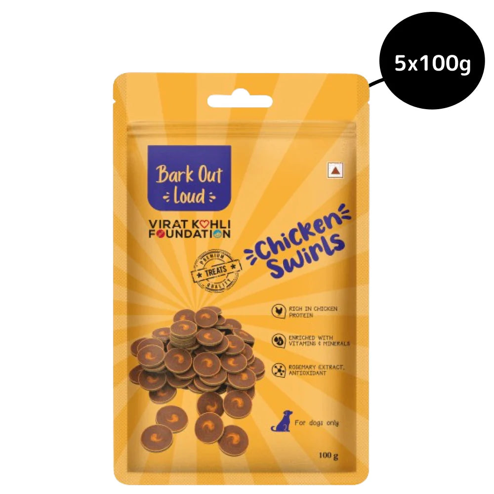 Bark Out Loud by Vivaldis Chicken Swirls Dog Treats