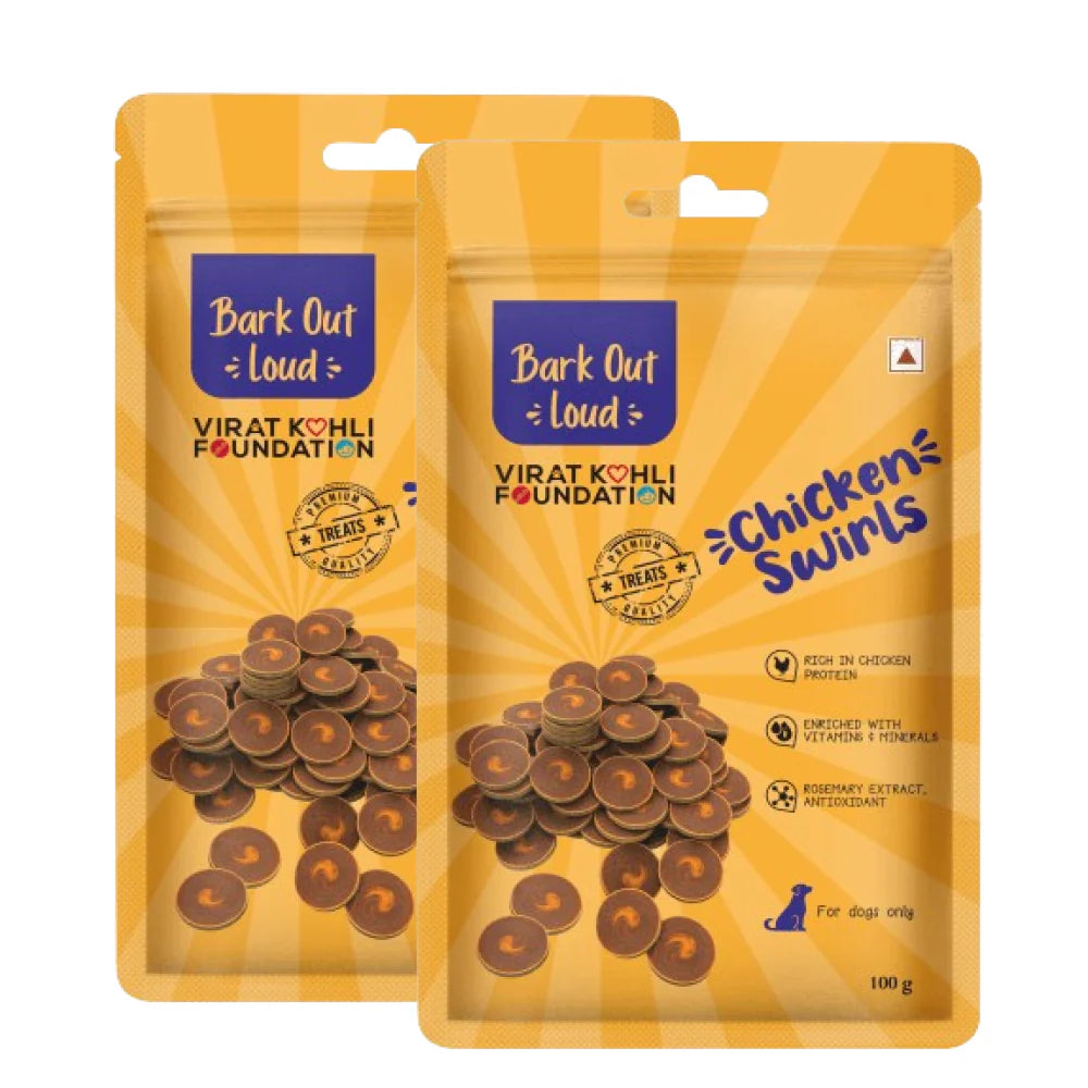 Bark Out Loud by Vivaldis Chicken Swirls Dog Treats