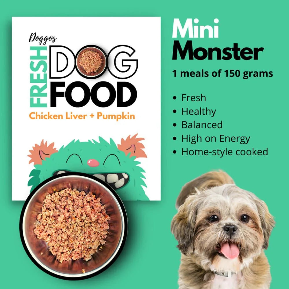 Doggos Mini Monster Chicken and Pumpkin Fresh Small Breeds Dog Wet Food