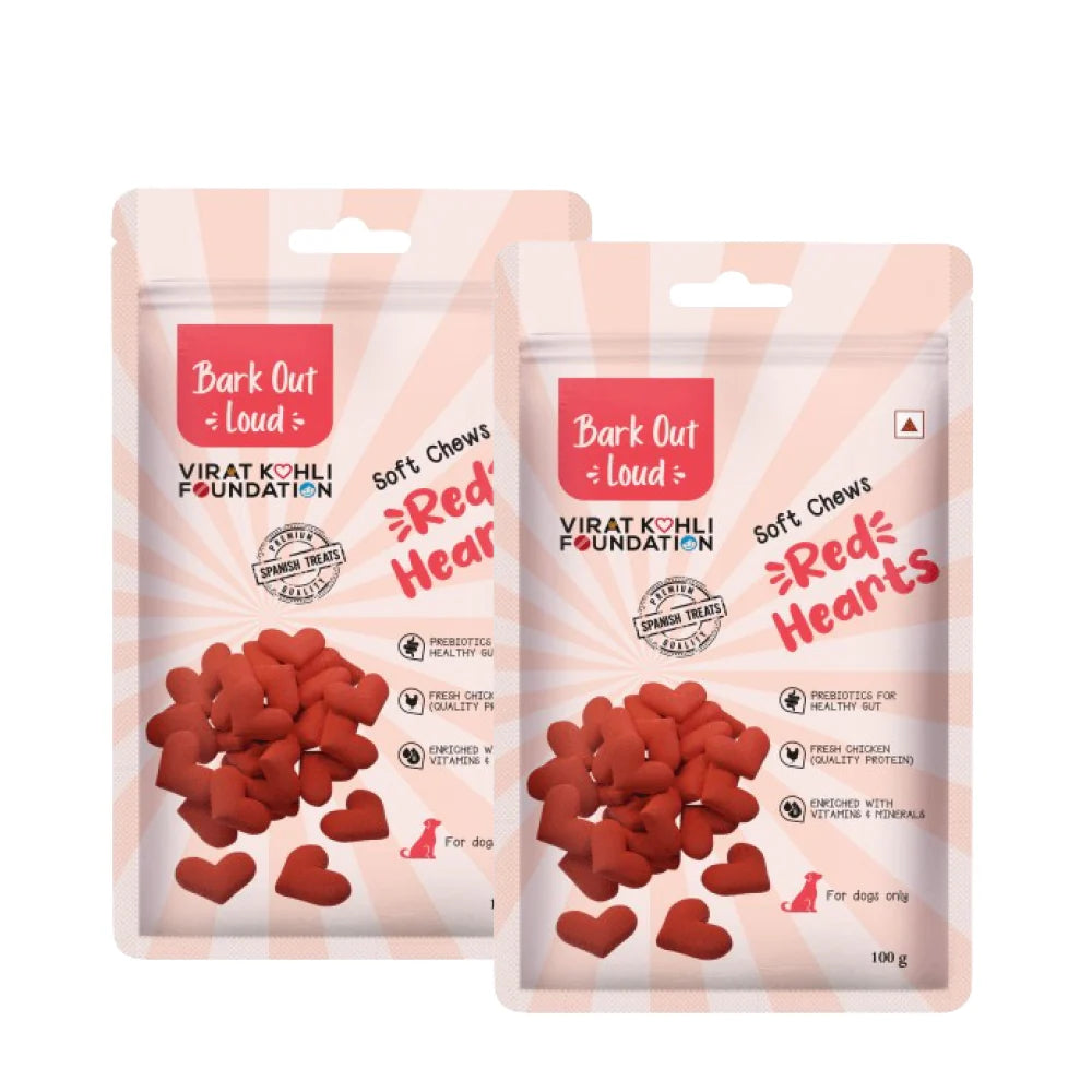 Bark Out Loud by Vivaldis Red Hearts Spanish Dog Treats