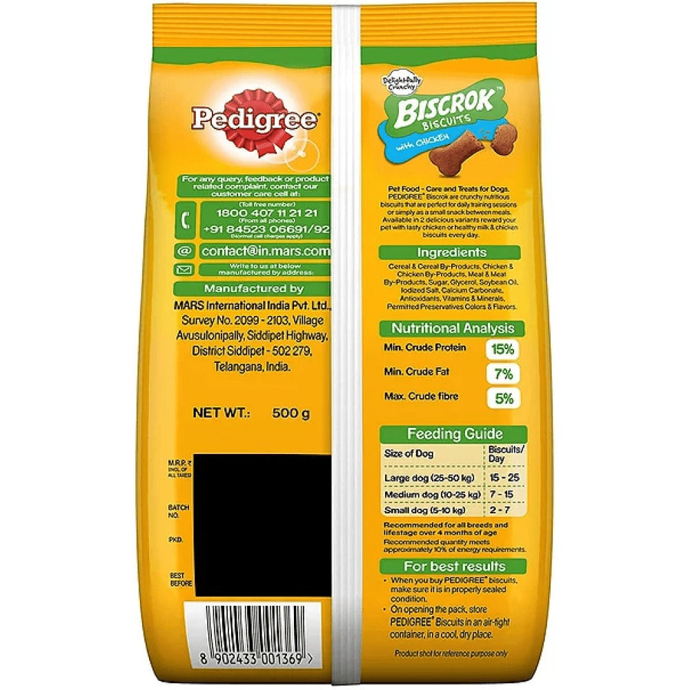 Pedigree PRO Expert Nutrition Adult Dry Food for Small Breed and Pedigree Lamb Flavour Biscrok Biscuits Treats Combo for Dogs