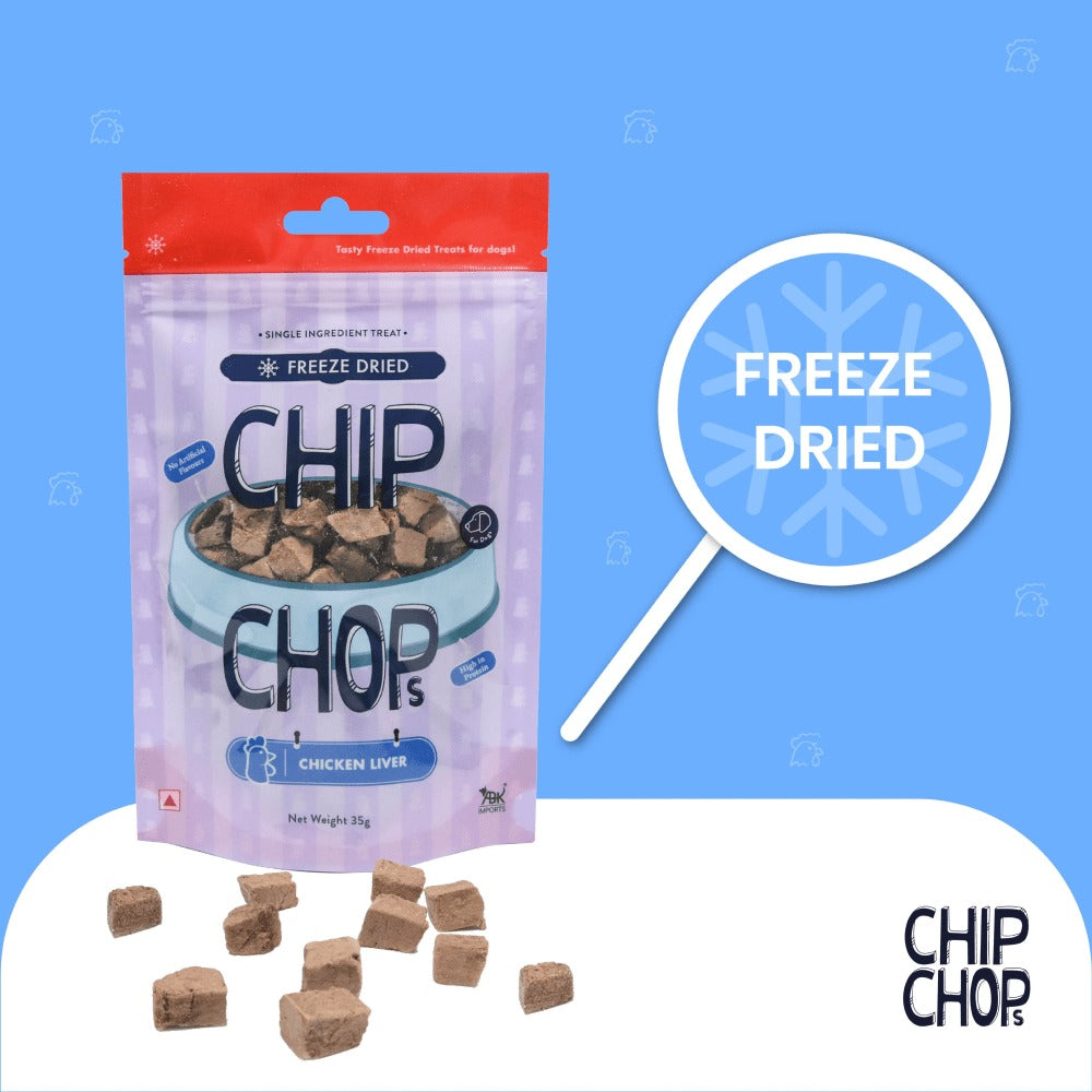 Chip Chops Freeze Dried Chicken Liver Dog Treats