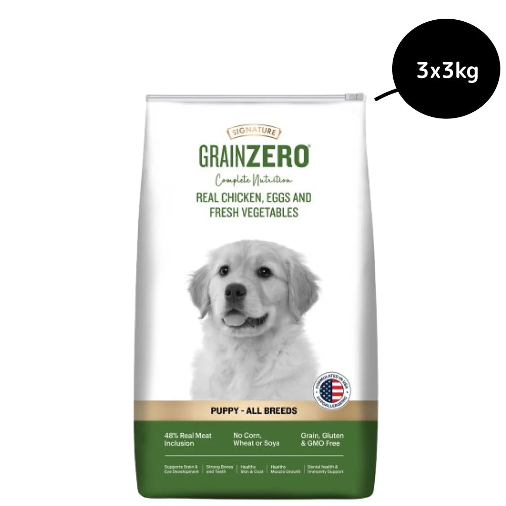 Signature Grain Zero Real Chicken, Egg and Vegetables Puppy Dog Dry Food