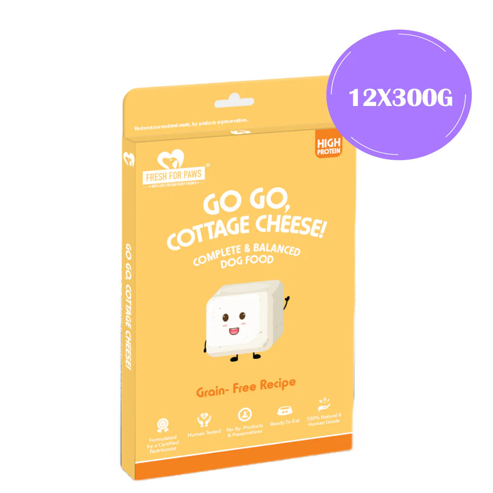 Fresh For Paws Go Go Cottage Cheese Dog Wet Food (300g)