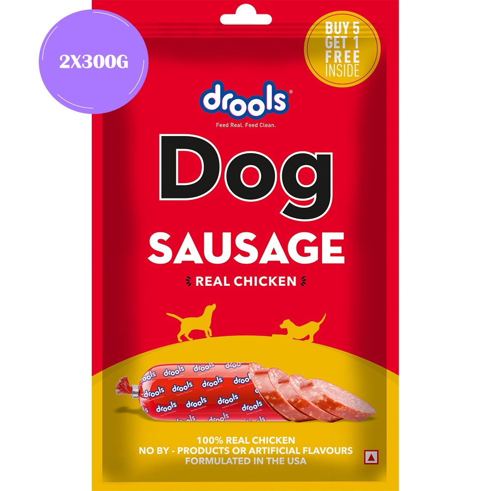 Drools 100% Real Chicken Sausage Treat for Dogs