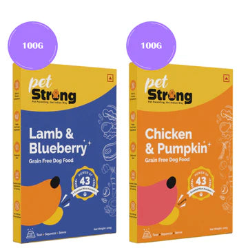 PetStrong Lamb and Blueberry & Chicken and Pumpkin Grain Free Fresh Food for Dogs Combo