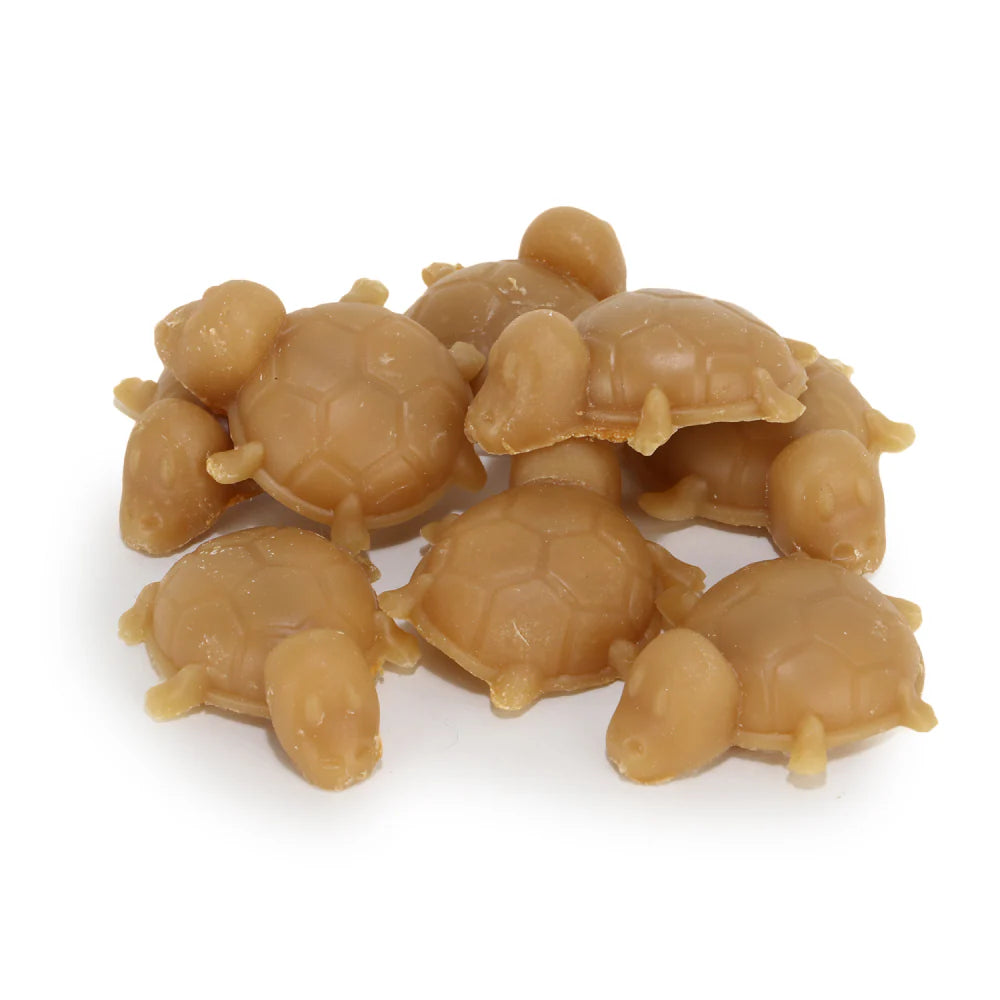 Basil Chicken & Peanut Butter Turtle Shaped Dog Chew Treats