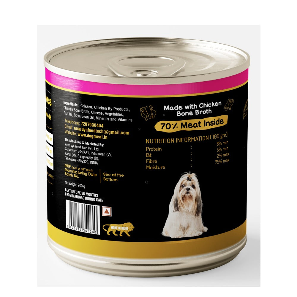 Dog Meal Cheesy Chicken Meals Dog Wet Food