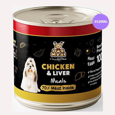 Dog Meal Chicken and Liver Meals Dog Wet Food