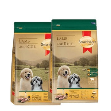 SmartHeart Gold Lamb & Rice Puppy Dry Food