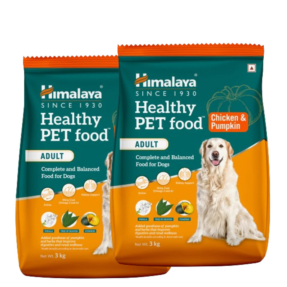 Himalaya Chicken & Pumpkin Dry Food and Chicken Healthy Treats Adult Dog Combo